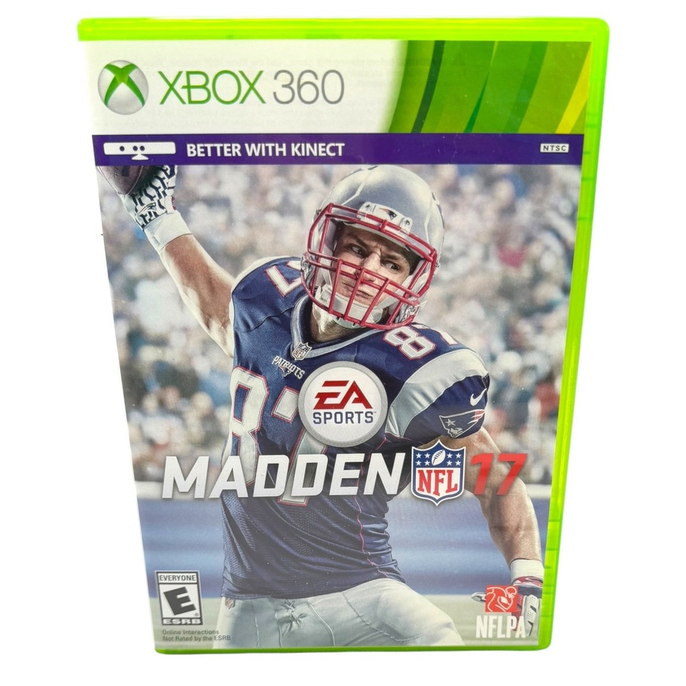 Madden NFL 17 Xbox 360 EA Sports 2016 CIB Case Insert Gronkowski Tested